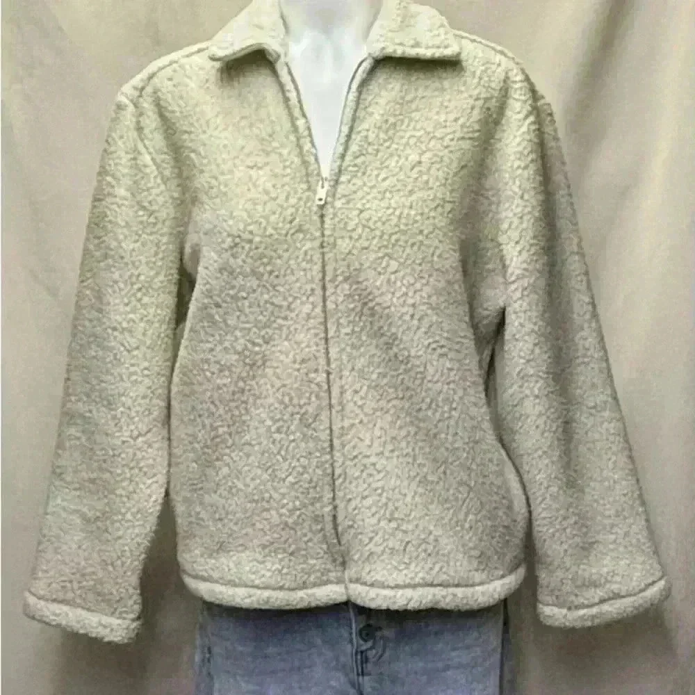 J. Crew Vintage Fleece Sherpa Jacket Size Medium
